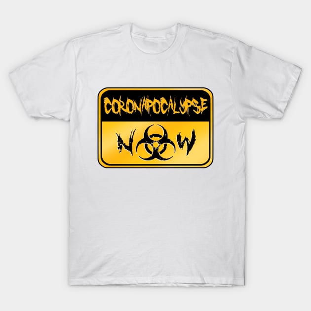 Coronapocalypse Now (gold) T-Shirt by Smurnov